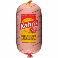 Kahn's Deluxe Club Bologna Fresh Sliced Deli Meat