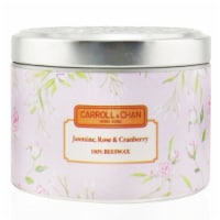 Carroll & Chan 100% Beeswax Tin Candle  Jasmine Rose Cranberry (8x6) cm