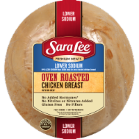 Sara Lee® Lower Sodium Oven Roasted Chicken Breast Deli Sliced Lunch Meat Perspective: Main