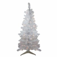 Northlight 3' Pre-Lit White Medium Iridescent Pine Artificial Christmas Tree  - Purple Lights, 1 - Ralphs