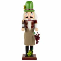 Nutcracker Factory 14 Green and Red Wine with Grapes Christmas Nutcracker