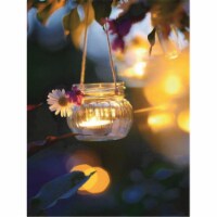 NorthLight LED Lighted Tealight Candle with Daisy Scene Canvas Wall Art- 15.75 x 11.75 in.