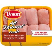 Tyson All Natural Boneless Skinless Fresh Chicken Thighs