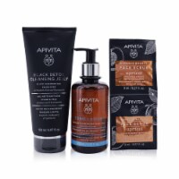 Apivita Is It Clear? Cleansing & Soothing Set: Cleansing Jelly 150ml+ Tonic Lotion 200ml+ Fac