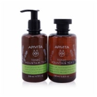 Apivita Uplift Your Mood Toning & Revitalization Set: Tonic Mountain Tea Shower Gel 250ml+ To