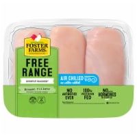 Foster Farms Simply Raised Free Range Boneless Skinless Chicken Breast Fillets Perspective: Main