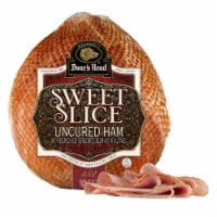 Boar's Head Baby Sweet Sliced Ham (sold as a whole ham) Fresh Sliced Deli Meat Perspective: Main