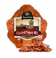 Boar's Head Cracked Pepper Mill Smoked Turkey Breast Fresh Sliced Deli Meat