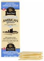Boar’s Head Lower Fat & Lower Sodium American Cheese White Perspective: Main