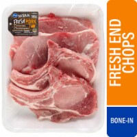 Kroger® Bone-In Pork Loin Chops, 1 lb