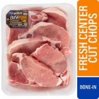 Kroger® Bone-In Pork Center Cut Chop Family Pack Perspective: Main