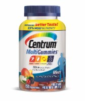 Centrum® MultiGummies® Assorted Natural Fruit Flavors Men's Multi-Vitamin Gummies Perspective: Main