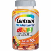 Centrum® MultiGummies® Natural Cherry Berry & Orange Adult 50+ Multi-Vitamin Gummies Perspective: Main