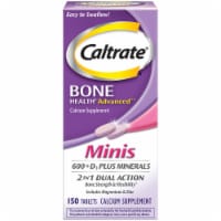 Caltrate Minis 600+D3 Plus Minerals Calcium and Vitamin D Supplement Tablets