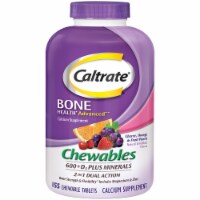Caltrate Chewables 600+D3 Plus Minerals Calcium Vitamin D Supplement Perspective: Main