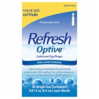 Refresh Optive Lubricant Eye Drop Vials Value Size
