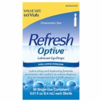 Refresh Optive Lubricant Eye Drop Vials Value Size