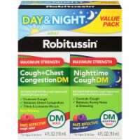 Robitussin® Maximum Strength Cough & Chest Congestion Day & Night Adult Cold Medicine Perspective: Main