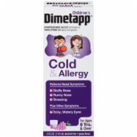 Dimetapp® Children's Grape Flavor Cold & Allergy Antihistamine & Decongestant Liquid Medicine Perspective: Main