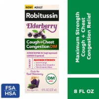 Robitussin Elderberry Maximum Strength Adult Cough+Chest Congestion DM Cough Syrup