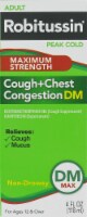 Robitussin Peak Cold Cough + Chest Congestion DM Maximum Strength Perspective: Main