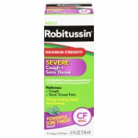 Robitussin Adult CF Maximum Strength Severe Cough + Sore Throat Strong Cooling Liquid