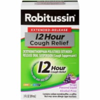 Robitussin® Extended Release Grape Flavored 12-Hour Cough Relief Cough Suppressant Liquid Perspective: Main