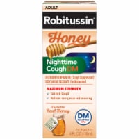 Robitussin Maximum Strength Adult Honey Nighttime Cough DM Liquid