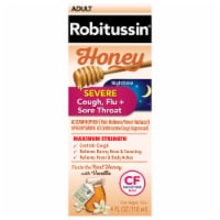 Robitussin® Adults Honey Severe Cough Flu + Sore Throat Medicine