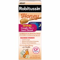 Robitussin Honey Maximum Strength Nighttime Severe Cough Flu & Sore Throat Liquid