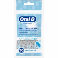 Oral-B Complete Icy Cool Mint Floss Picks 30 Count Perspective: Main