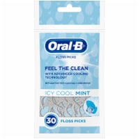 Oral-B Complete Icy Cool Mint Floss Picks 30 Count Perspective: Main