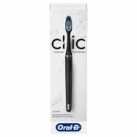 Oral-B® Clic™ Matte Black Manual Toothbrush & Magnetic Holder Perspective: Main
