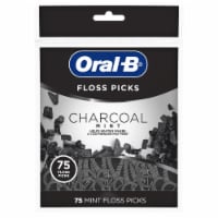 Oral-B Charcoal Infused Mint Dental Floss Picks Perspective: Main