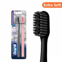 Oral-B Brilliance Whitening Toothbrush, Extra Soft, Black and Coral Perspective: Main