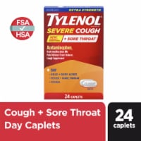 Tylenol Extra Strength Severe Cough + Sore Throat Caplets Perspective: Main
