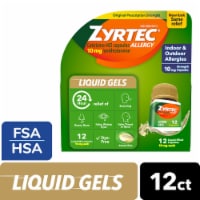 Zyrtec® 24-Hour Allergy Cetirizine Antihistamine Liquid Gels 10mg