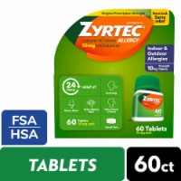Zyrtec 24 Hour Allergy Relief Tablets Cetirizine HCl