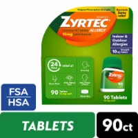 Zyrtec 24 Hour Allergy Relief Tablets With 10 Mg Cetirizine HCl