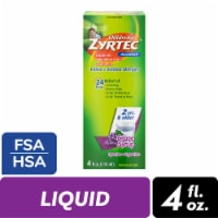 Children's Zyrtec Dye-Free Sugar-Free Grape Allergy Syrup