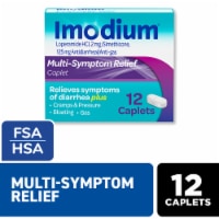 Imodium Multi-Symptom Relief Anti-Diarrheal Medicine Caplets Perspective: Main