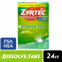 Zyrtec 24 Hour Allergy Relief Dissolve Tabs Cetirizine HCl Citrus Flavor Perspective: Main