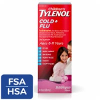 Children's Tylenol® Cold & Flu Relief Bubblegum Flavored Oral Suspension