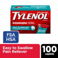 Tylenol Extra Strength Acetaminophen, Easy To Swallow Caplets Perspective: Main