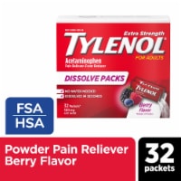 Tylenol Extra Strength Adult Berry Acetaminophen Dissolve Packs