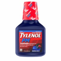 Tylenol PM Bedtime Berry Extra Strength Acetaminophen Liquid Perspective: Main
