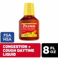 Tylenol Cold + Flu Severe Daytime Warming Honey Lemon Flavor Liquid