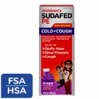 Sudafed® Children's PE Grape Non-Drowsy Cold & Cough Liquid