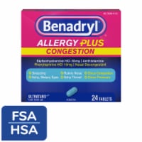 Benadryl Allergy Plus Congestion Ultratabs Tablets