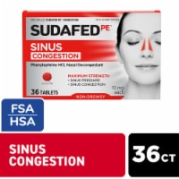 Sudafed PE Sinus Congestion Tablets